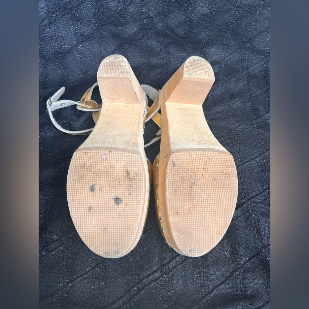 Gold clogs - Picture 4 of 5